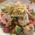 watermelon & shrimp salad